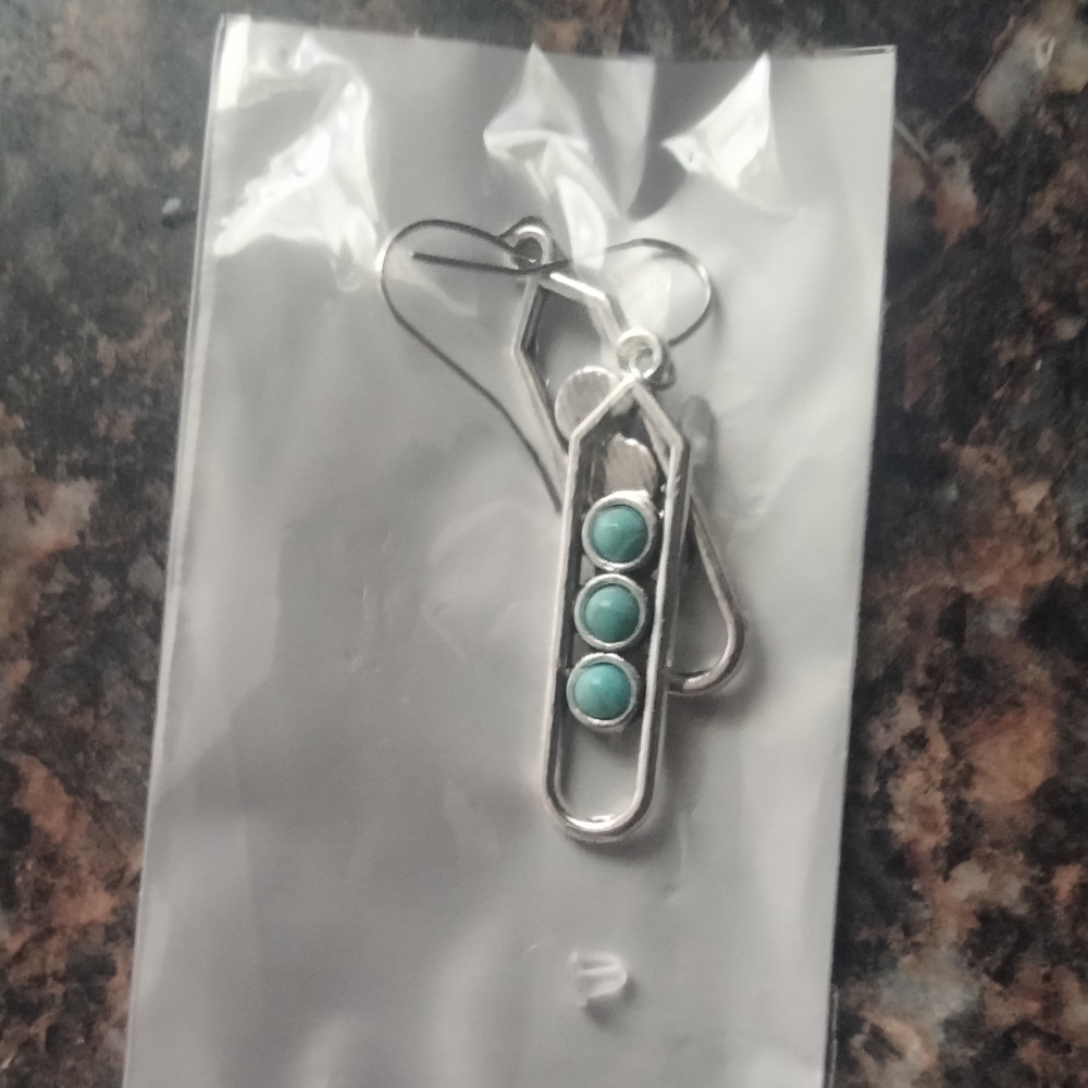 Silver and Turquoise Earrings